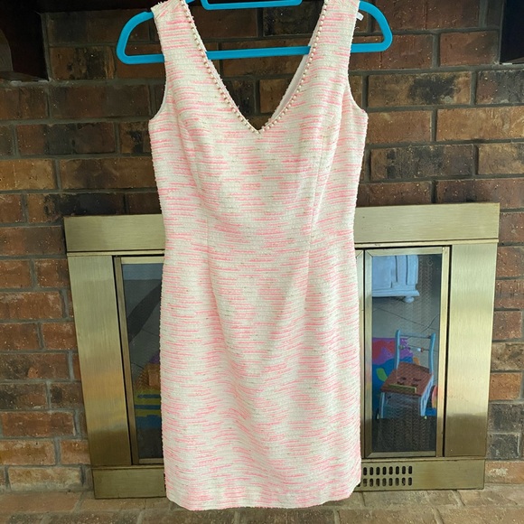 Lily Pulitzer Pearl Detail Fitted Shift Dress - Picture 5 of 6